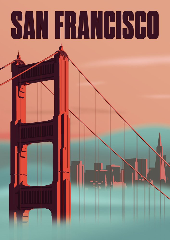 San Francisco travel poster