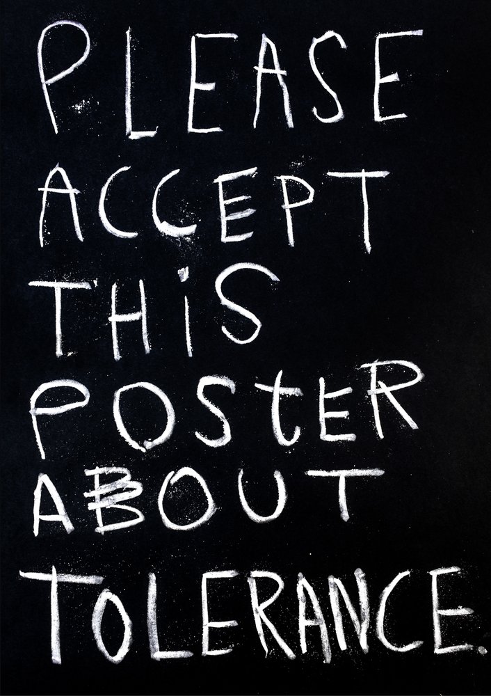 Tolerance poster